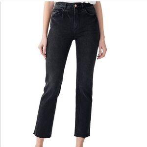 DL1961 Patti Straight High Rise Vintage Ankle In Corvus
